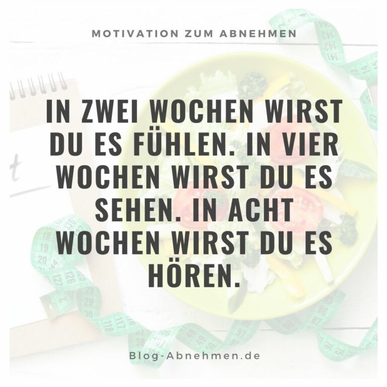 10 Motivationssprüche zum Abnehmen (motivierende Hintergrundbilder)