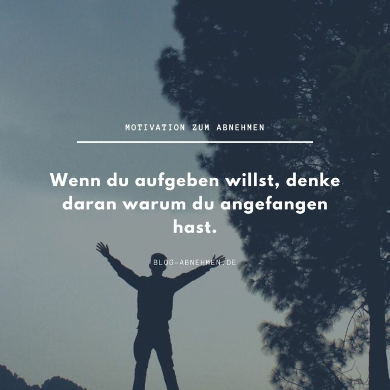 10 Motivationssprüche zum Abnehmen (motivierende Hintergrundbilder)